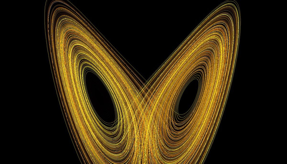 The Lorenz attractor, a colorful computational visualization of a chaotic dynamical system