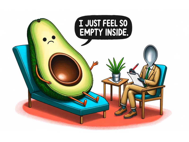 DALL-E generated image of an avocado